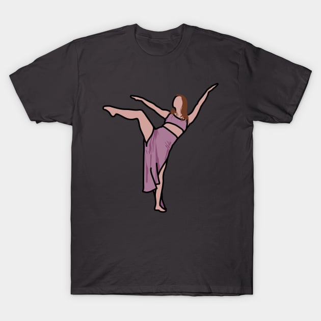 Female dancer T-Shirt by Cleobule